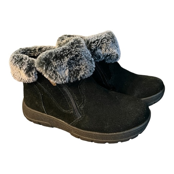 Khombu Jessica Side Zip Booties With Faux Fur Trim Woman’s Size 7M - Picture 3 of 13